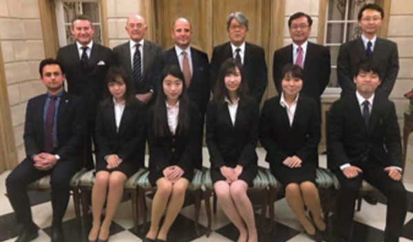 Japanese and Korean interns from the universities of Hitotsubashi