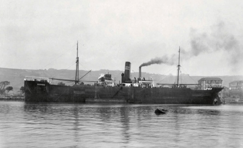 The steamer Udondo, c. 1926. Archivo Histórico de Bergé y Cía. The steamer Udondo, c. 1926. Archivo Histórico de Bergé y Cía.